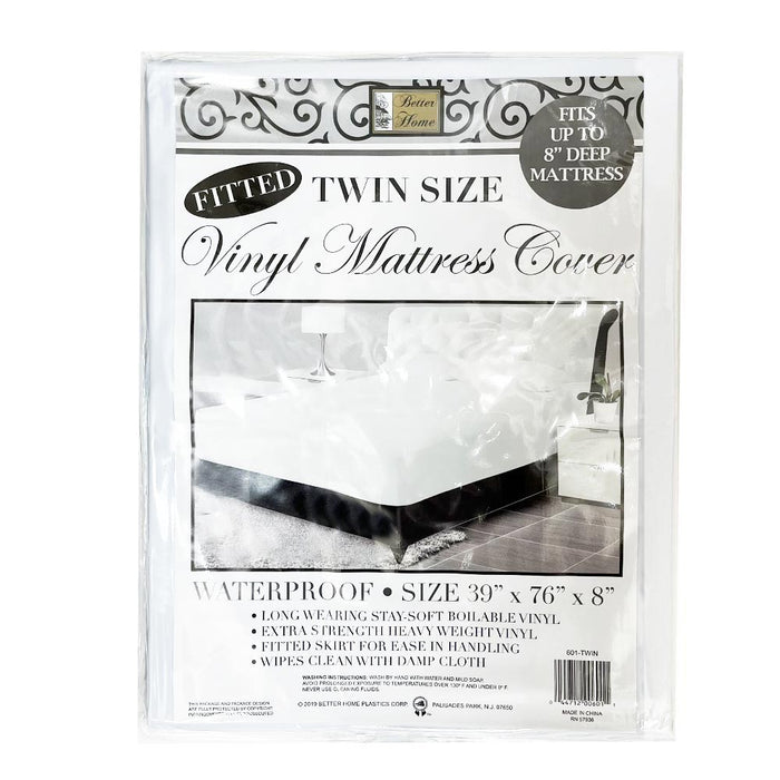 12 Pk Mattress Cover Heavy Vinyl Twin Size Fitted 100% Waterproof Bed Protector