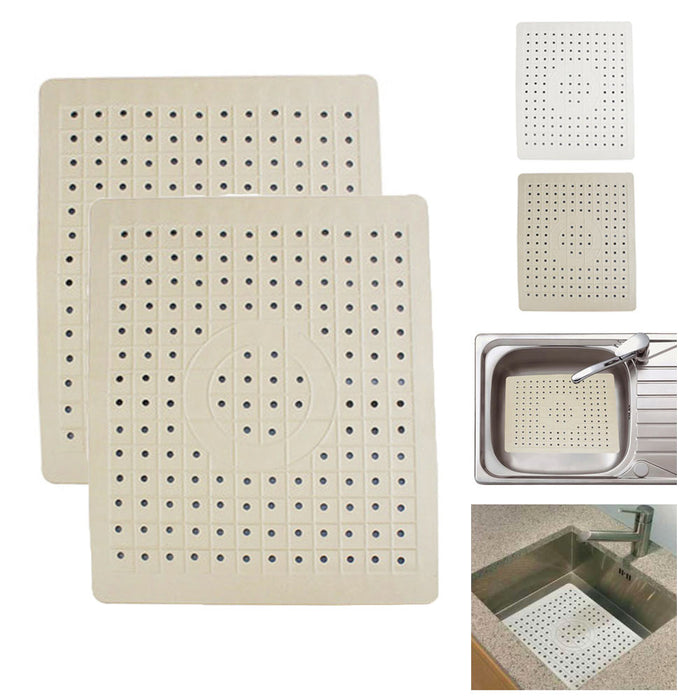 12 PC Sink Protector Dish Mat Protect Stains Damage Scratches Sink Grid Kitchen