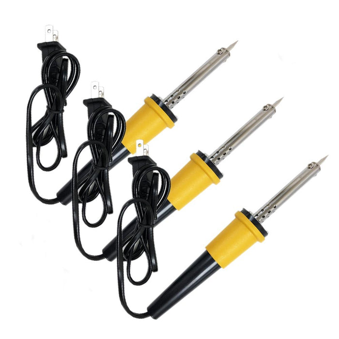 3 Pc 30 W Iron Soldering Gun 2 Wires Electric Welding Heat Pencil Tool 110V-120V