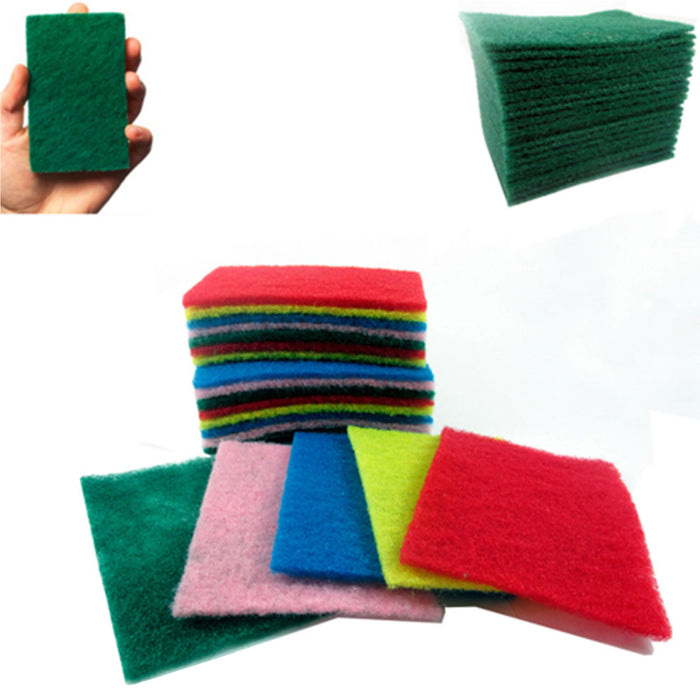 96 Scouring Pads Medium Duty Home Kitchen Scour Scrub Cleanning Pad Wholesale !
