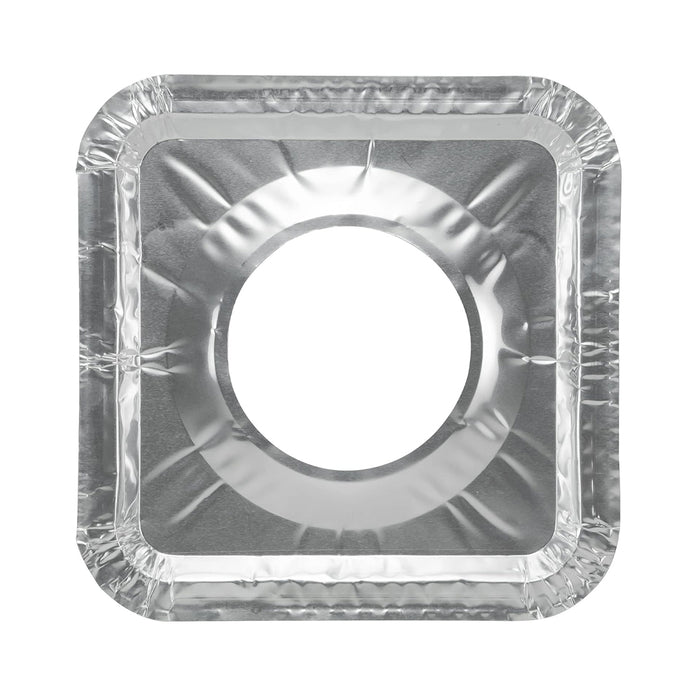 20 Aluminum (Silver) Foil Square GAS Burner Bib Liners Covers Disposable Wholesale 8.25' 45700