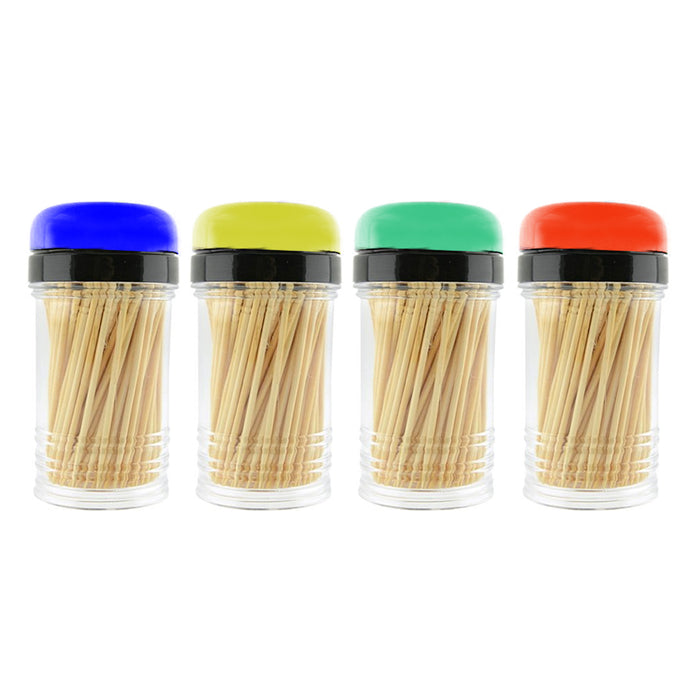 1600PCS Bamboo Wooden Toothpicks 8 Dispenser Holder Containers Party Home Crafts