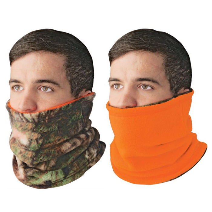 Camo Winter Fleece Neck Gaiter Polar Warmer Fleece Ski Tube Face Cover Hunting