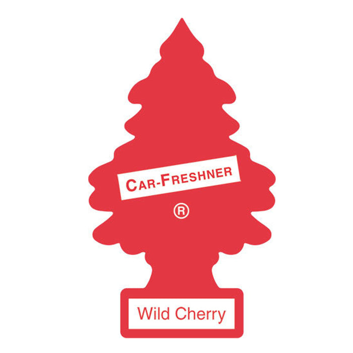 6 LITTLE TREES Car Air Freshener Hanging Paper Tree for Home or Car Wild Cherry