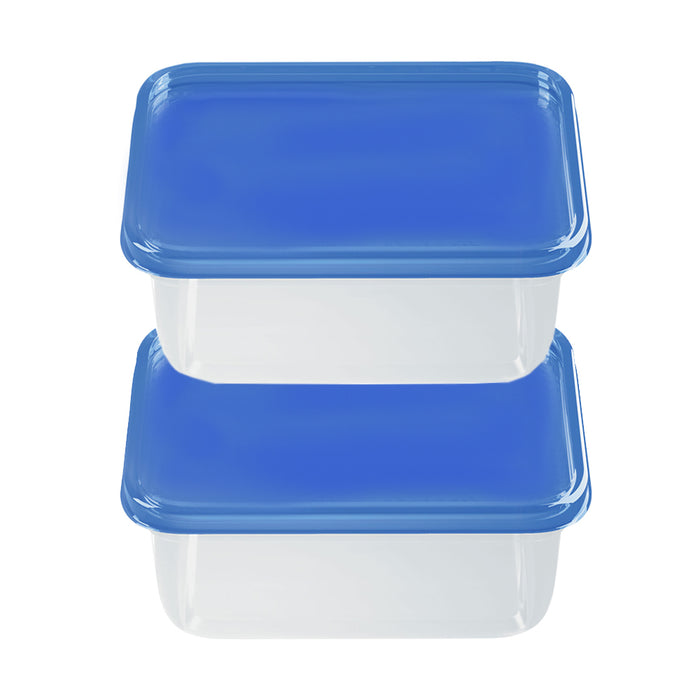 2 Pack Food Storage Container with Lid BPA-Free Plastic Reusable Lunch Meal Prep