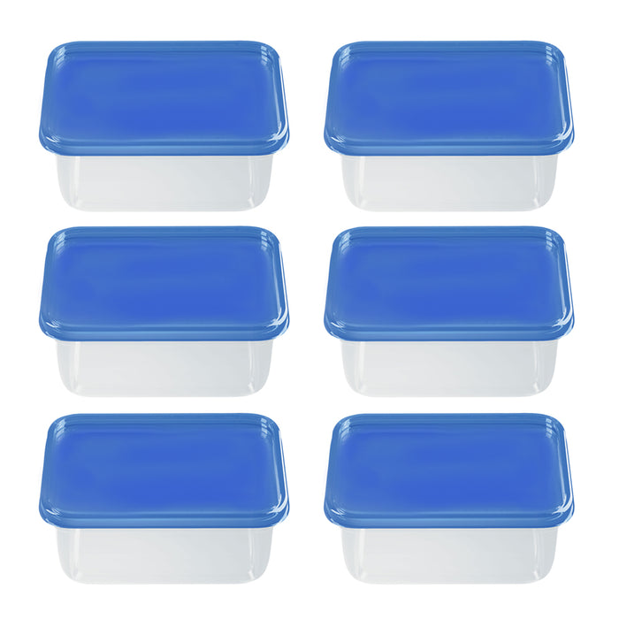 6PK Food Storage BPA Free Plastic Container Meal Prep Freezer Microwave Reusable