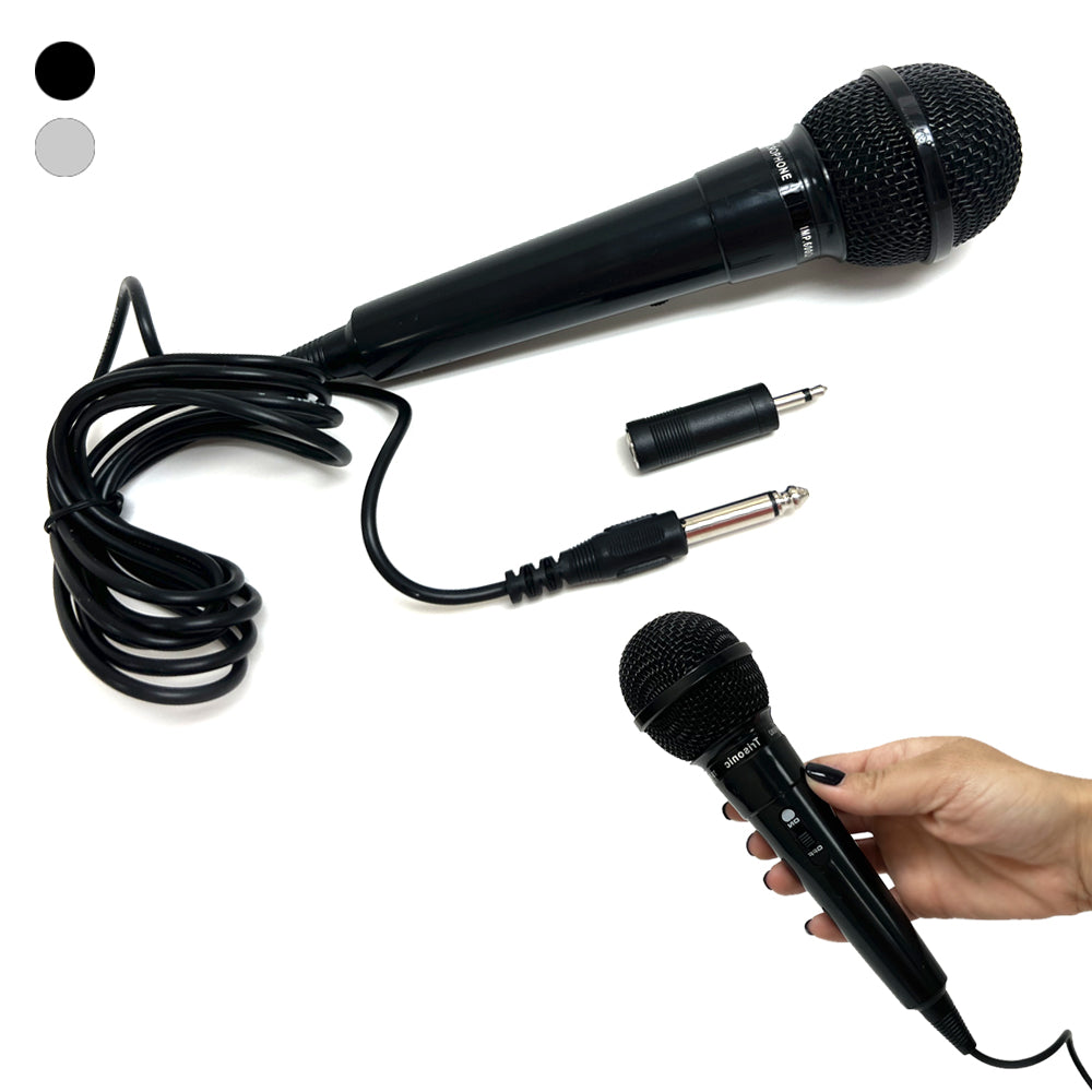 Dynamic Vocal Microphone Handheld Karaoke DJ Mic 6.3mm 3.5mm Plug