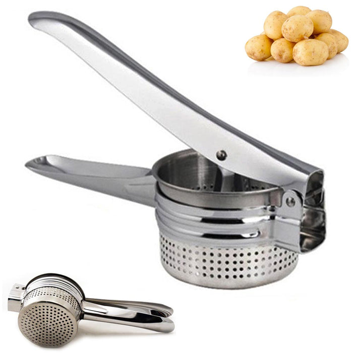 Stainless Steel Potato Ricer No Lumps Potato Masher Large Capacity Heavy Duty