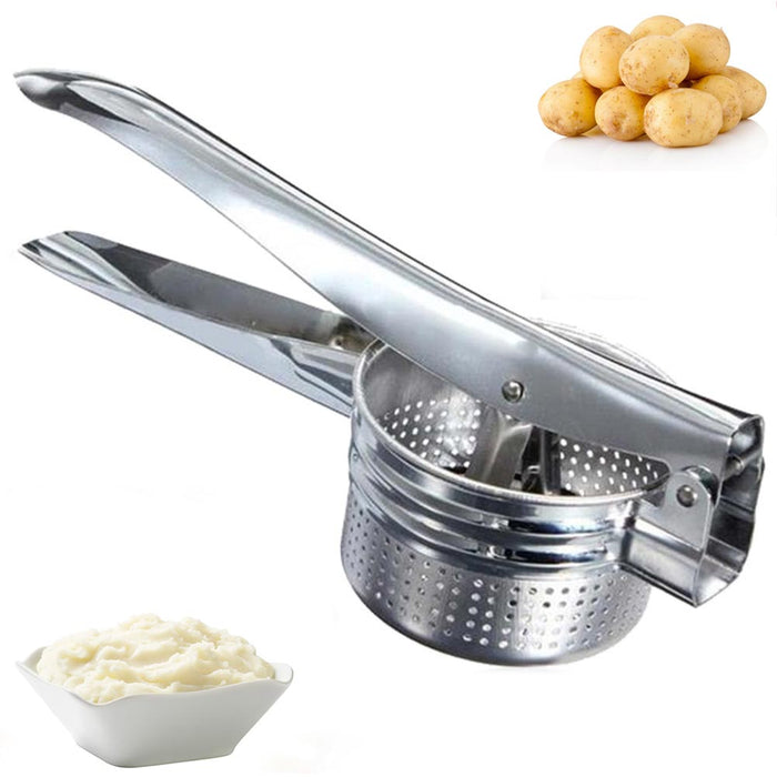 Stainless Steel Potato Ricer No Lumps Potato Masher Large Capacity Heavy Duty