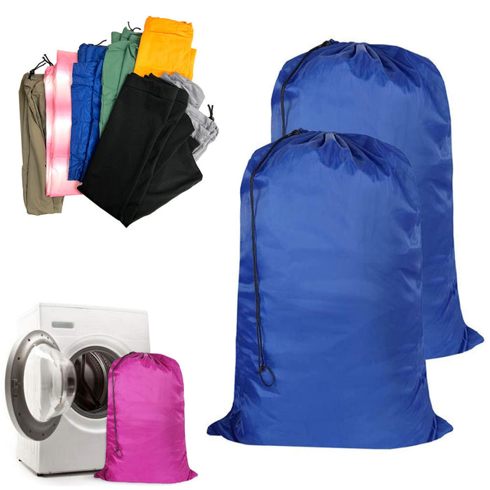 3 Jumbo Laundry Bag Clothes Hamper Nylon Heavy Duty 28"X36" Home Dorm Gym School