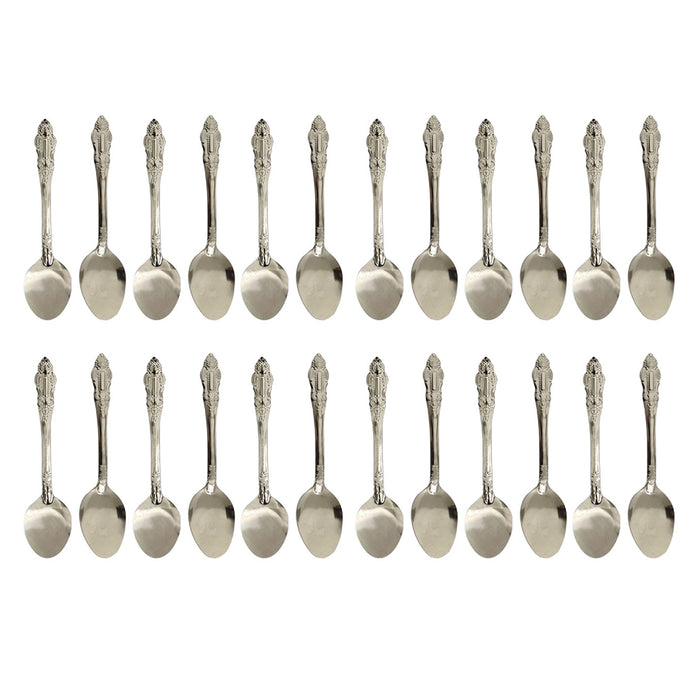 24 Stainless Steel Tablespoons Dinner Spoons Silverware Flatware Eating Utensils