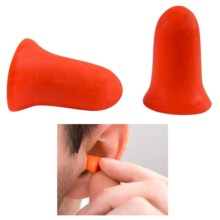 4 Pairs Ear Plugs Memory Soft Foam Sleep Travel Noise Reducer Protectors Earplug