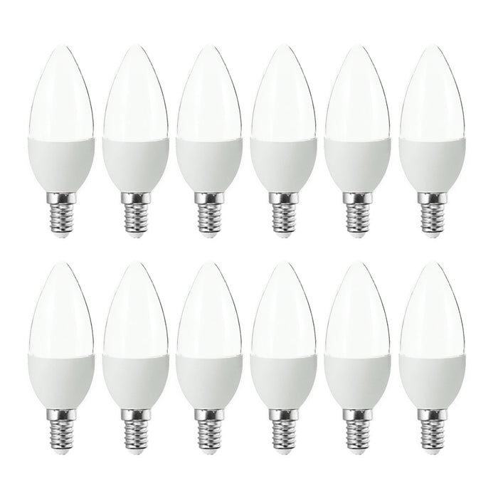 12 Torpedo 60W Candelabra LED Light Bulbs E12 Base Clear Energy Save Replacement