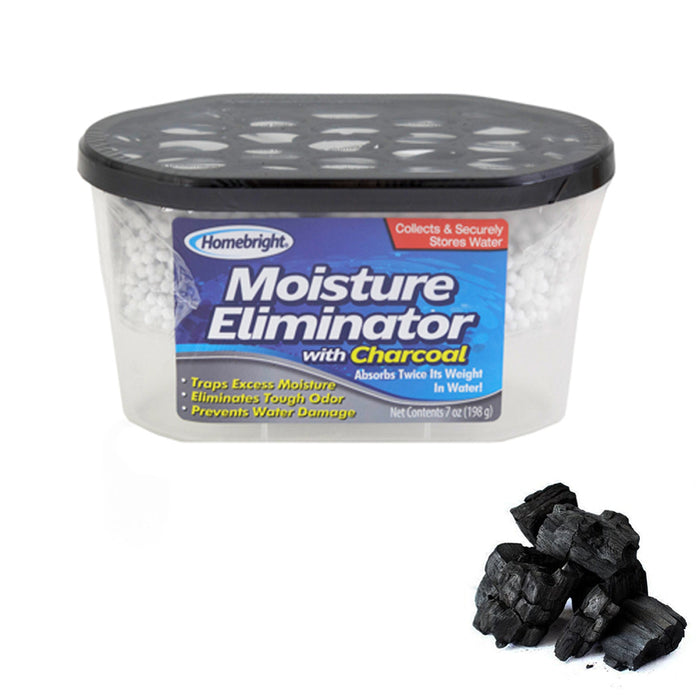 6 Damp Traps Dehumidifier Charcoal Moisture Mildew Absorber Closet Fresh Air 7oz