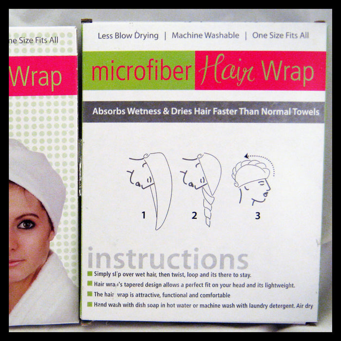 4 Twist Dry Shower Microfiber Hair Wrap Towel Quick Drying Bath Spa Head Cap Hat