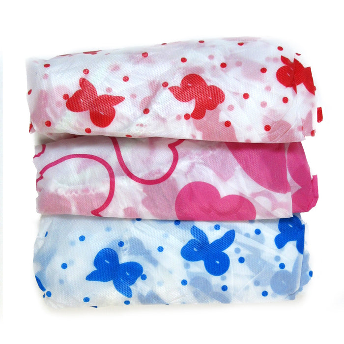 24 Lot Shower Cap Womens Bath Hat Waterproof Elastic Band Protects Hair Home New