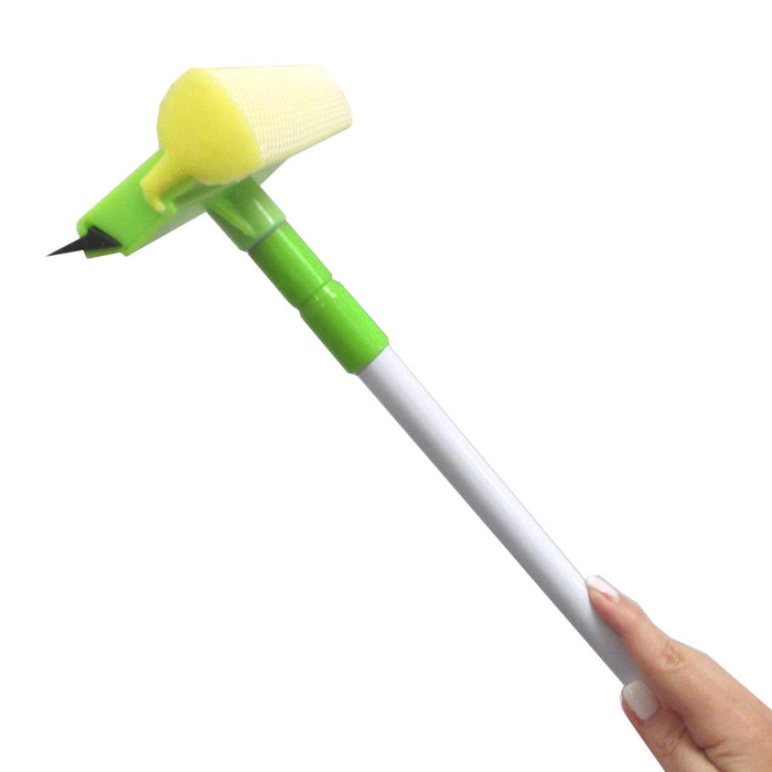 Telescopic Window Cleaner Extendable Squeegee Wiper Long Handle Washer Scrubber