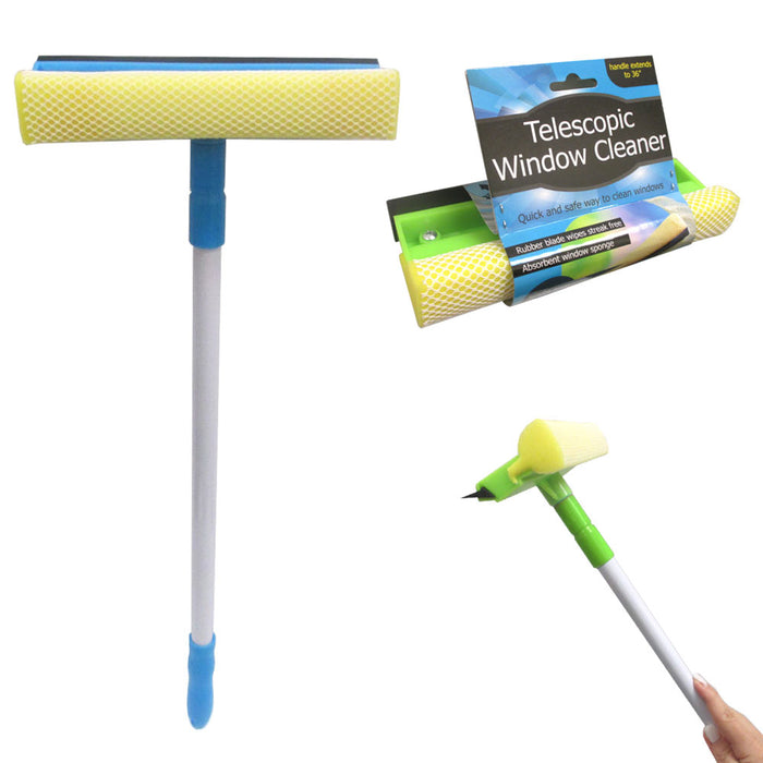 Telescopic Windshield Squeegee Cleaner Window Wiper Squeegie Squeegy Car 36"