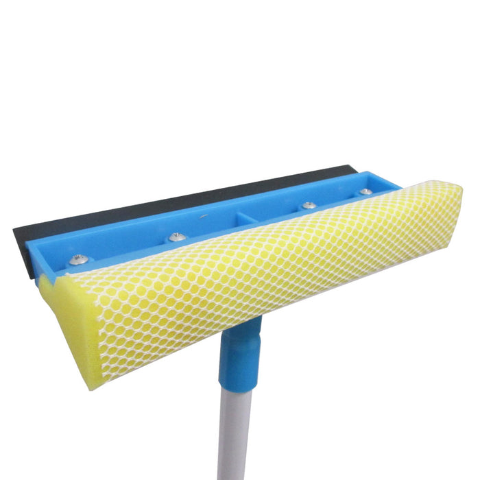 Telescopic Window Cleaner Extendable Squeegee Wiper Long Handle Washer Scrubber