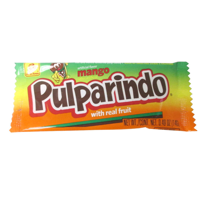 20 PC De la Rosa Pulparindo Mango Tamarind Pulp Candy Mexican Hot and Salted