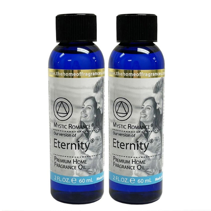 2 Pc Eternity Scent Aromatherapy Oils Home Fragrance Air Diffuser Burner 2 oz