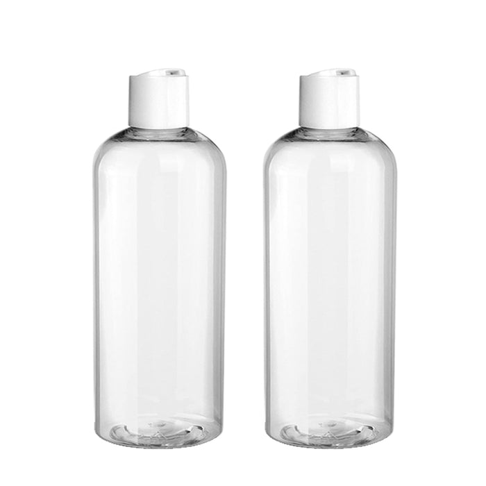 12PC Empty Plastic Clear Bottles 100ml Dispensing Cap Spray Mist Travel Size TSA