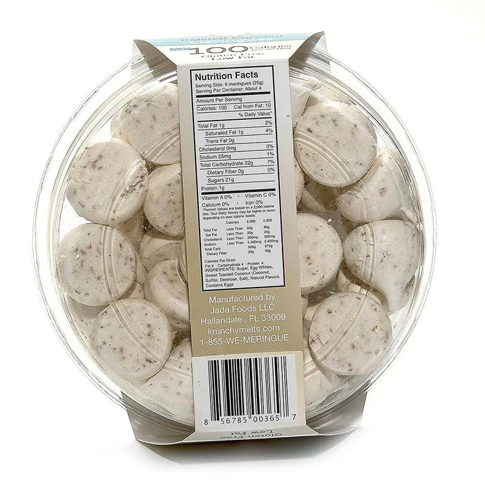 3 Packs Toasted Coconut Meringue Cookies Gluten Free Low Fat Pareve Sweet Snacks