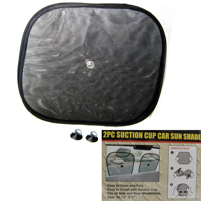 2 Sun Shade Visor Shield Side Rear Window Car Auto Mesh Screen Baby Sunscreen !