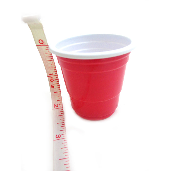 120 Ct Mini Red Cups 2oz Plastic Disposable Shot Glasses Wine Bar Shooter