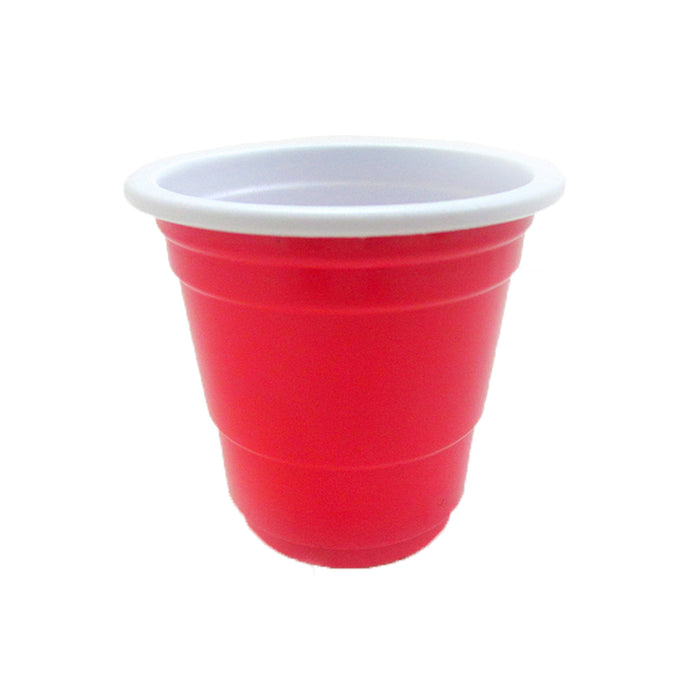 120 Ct Mini Red Cups 2oz Plastic Disposable Shot Glasses Wine Bar Shooter