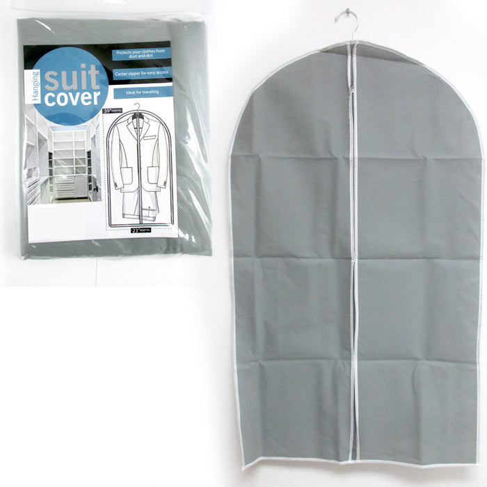 2 Pack 39" Hanging Garment Bags Travel Storage Dresses Suits Fold Dust Protect