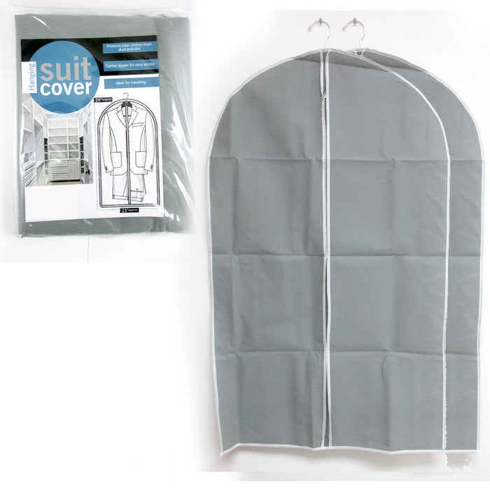 2 Pack 39" Hanging Garment Bags Travel Storage Dresses Suits Fold Dust Protect