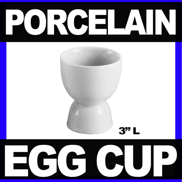 Egg Double Cup Holder Porcelain In White Boiled Eggs Kitchen Food Cook Save New