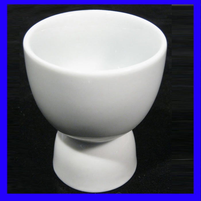 Egg Double Cup Holder Porcelain In White Boiled Eggs Kitchen Food Cook Save New