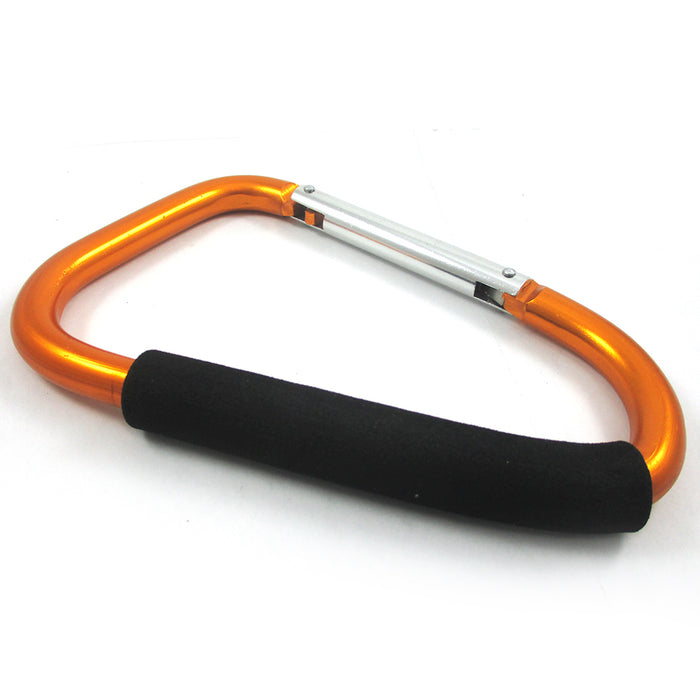 Jumbo 8" Carabiner Hook Max Force Extra Large Spring Snap Hook Cushion Grip New