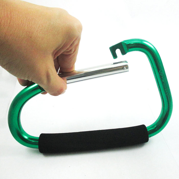 Jumbo 8" Carabiner Hook Max Force Extra Large Spring Snap Hook Cushion Grip New