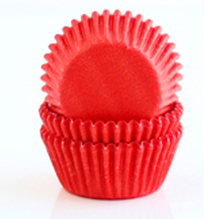 100 X Red Holiday Cupcake Liners Wrapper Cake Muffin Baking Cups Party Dessert