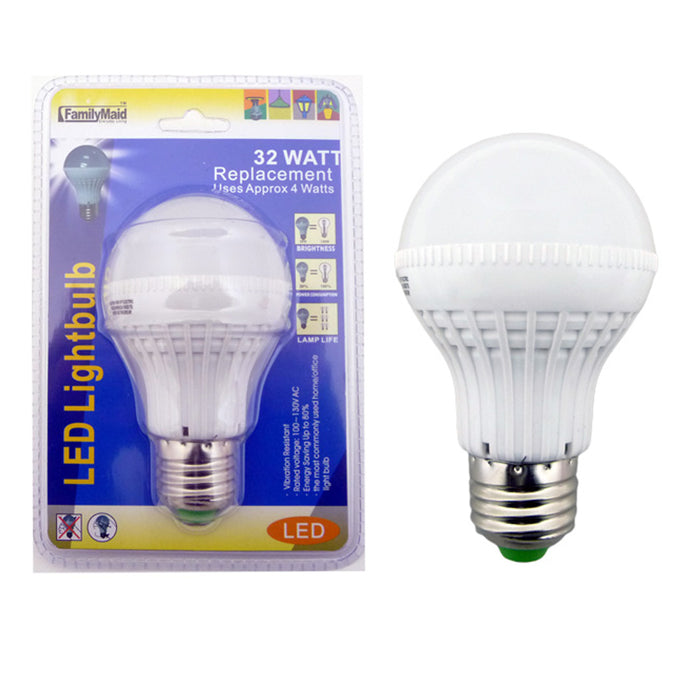 2 Pc Light Bulbs 32 Watts = 4W Energy Saving Bright White LED Lamp Home Lighting