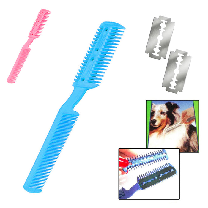 1 Pc Pet Dog Cat Hair Trimmer Comb Razor Cutting Shaving Grooming Thin Cut Care