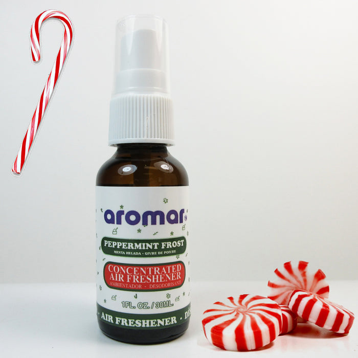 Peppermint Frost Air Freshener Spray Car Home Room Odor Eliminator Holiday Scent