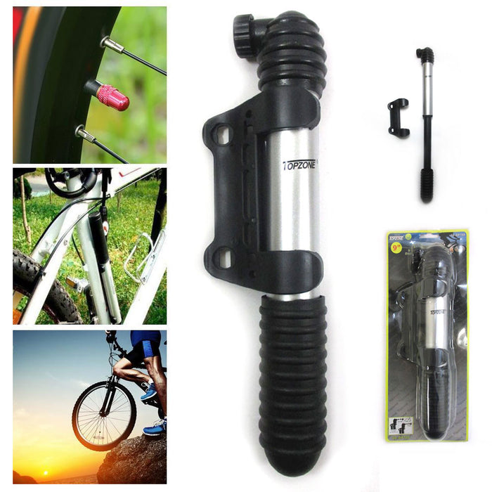 Mini High Pressure Hand Air Pump Bike Bicycle Tire Ball Inflator Portable Tools