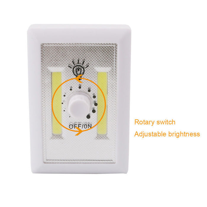 LED COB Night Light Dimmer 240 Lumen Wireless Closet Wall Room Battery Operated