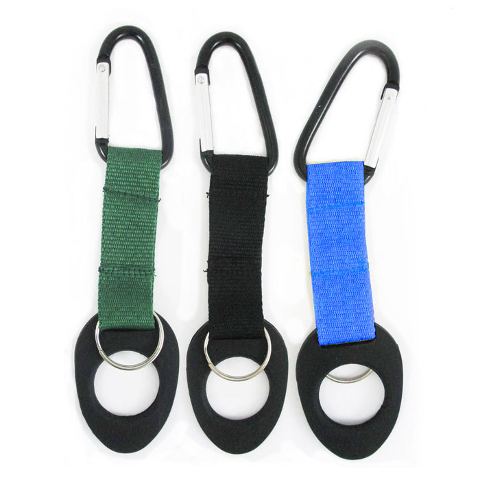 1 Water Bottle Holder Hook Belt Clip Aluminum Carabiner Camping Hiking Travel