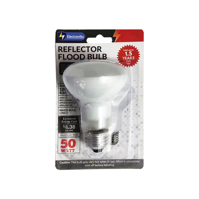 4 Pack Lighting Reflector Flood Bulbs BR20 50w 120-volt Indoor E26 Base 2500hrs