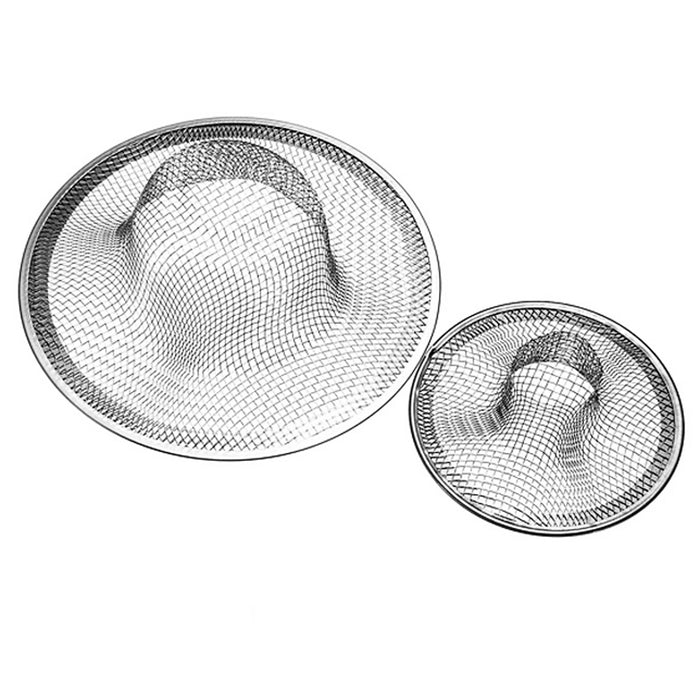 2 Pc Metal Mesh Sink Strainers Mesh Kitchen Sink Heavy Duty Basket Drain Filter