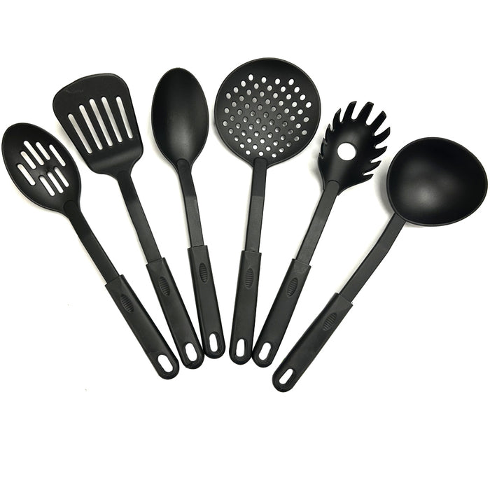 6 X Kitchen Utensils Set Nylon Heat Resistant Cooking Tool Slotted Spatula Spoon