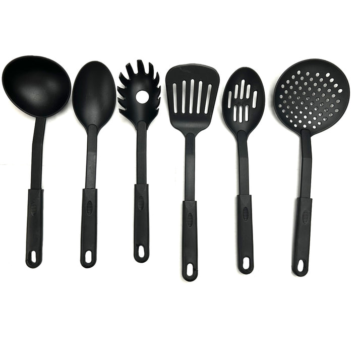 6 X Kitchen Utensils Set Nylon Heat Resistant Cooking Tool Slotted Spatula Spoon