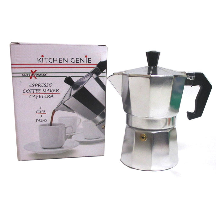 Stove Top Espresso Cuban Coffee Maker pot Cappuccino Latte 3 Cup Cafetera Cubana