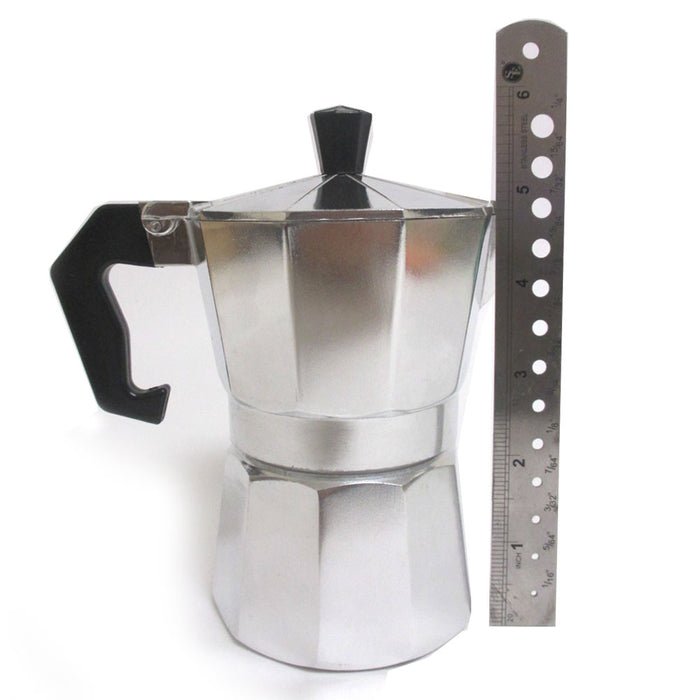 Stove Top Espresso Cuban Coffee Maker pot Cappuccino Latte 3 Cup Cafetera Cubana