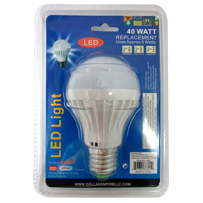 4 Energy Saving 40 Watt Bright White LED Light Bulb Lamp Home Office Lighting !